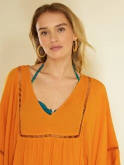 Vestido De Playa - AMARILLO -Zalaris Tienda vestido de playa amarillo zr984 2 frb4