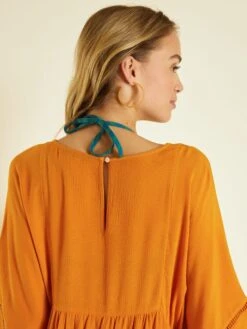 Vestido De Playa - AMARILLO -Zalaris Tienda vestido de playa amarillo zr984 2 frb5