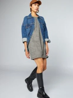 Vestido De Punto Milano De Cuadros - CEO -Zalaris Tienda vestido de punto milano de cuadros ceo ait77 1 frb2