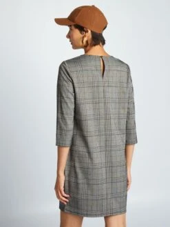 Vestido De Punto Milano De Cuadros - CEO -Zalaris Tienda vestido de punto milano de cuadros ceo ait77 1 frb3