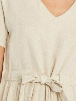 Vestido Entallado De Lino 'JDY' - Beige -Zalaris Tienda vestido entallado de lino jdy beige abv74 1 frb4