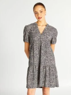 Vestido Estampado - AZUL -Zalaris Tienda vestido estampado azul amv51 1 frb3