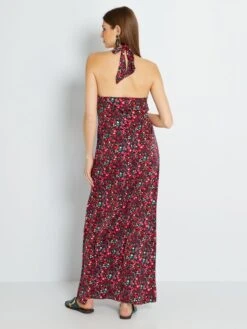 Vestido Largo Anudable - ROSA -Zalaris Tienda vestido largo anudable rosa zq494 1 frb4