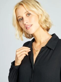 Vestido Largo De Punto De Crepé - Negro -Zalaris Tienda vestido largo de punto de crepe negro zk384 1 frb4