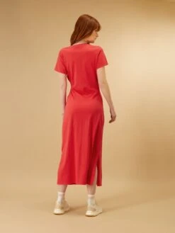 Vestido Largo De Punto - Rojo -Zalaris Tienda vestido largo de punto rojo acj38 2 frb3