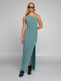 Vestido Largo De Tirantes Finos - AS AZUL