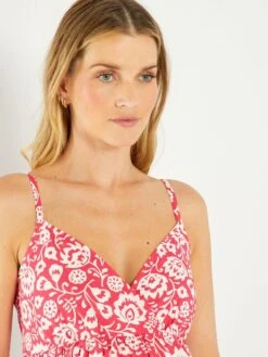 Vestido Largo Estampado Premamá - ROSA -Zalaris Tienda vestido largo estampado premama rosa ael84 2 frb3