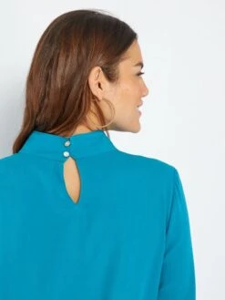 Vestido Largo Liso - AZUL -Zalaris Tienda vestido largo liso azul ajo62 2 frb4