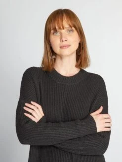 Vestido Largo Oversize De Canalé - NEGRO -Zalaris Tienda vestido largo oversize de canale negro aea15 1 frb3