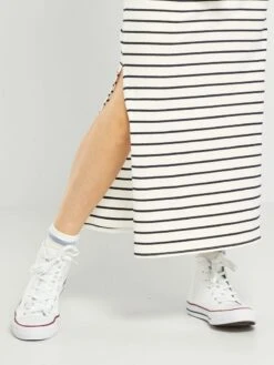 Vestido Largo Premamá 'rayas' - BLANCO 9 Vestido Largo Premamá 'rayas' - BLANCO -Zalaris Tienda vestido largo premama rayas blanco zr548 5 frb4