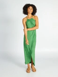 Vestido Largo - Verde -Zalaris Tienda vestido largo verde ams67 3 frb2