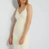 Vestido Midi De Canalé - Blanco -Zalaris Tienda vestido midi de canale blanco awc99 2 frb1