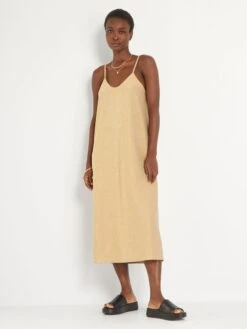 Vestido Midi De Punto Bisou - AMARILLO -Zalaris Tienda vestido midi de punto bisou amarillo zq786 1 frb3