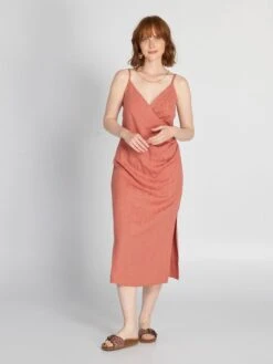 Vestido Midi - ROSA -Zalaris Tienda vestido midi rosa avk40 2 frb2