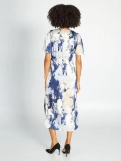 Vestido Midi Tie-dye - AZUL -Zalaris Tienda vestido midi tie dye azul azz52 1 frb3