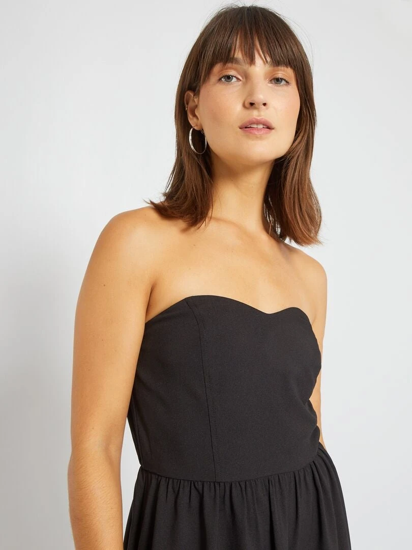 Vestido Palabra De Honor - Negro 6 Vestido Palabra De Honor - Negro - Imagen 4