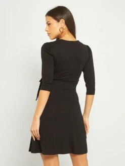 Vestido Premamá Cruzado - Negro -Zalaris Tienda vestido premama cruzado negro zd533 4 frb5