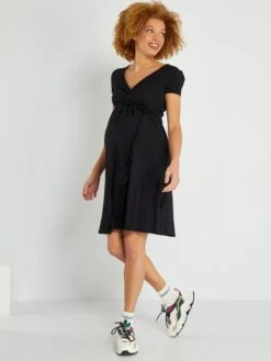 Vestido Premamá - Negro -Zalaris Tienda vestido premama negro zm848 6 frb2