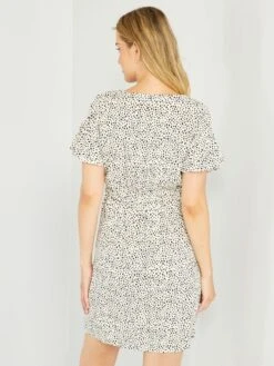 Vestido Premamá Recto Liso - BLANCO -Zalaris Tienda vestido premama recto liso blanco aej52 1 frb3