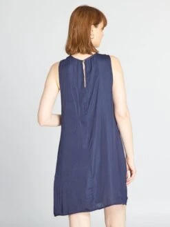 Vestido Sin Mangas - AZUL -Zalaris Tienda vestido sin mangas azul atn99 1 frb3