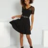 Vestido Skater - Negro -Zalaris Tienda vestido skater negro yb590 1 frb1