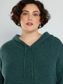 Vestido Tipo Jersey Con Capucha - VERDE -Zalaris Tienda vestido tipo jersey con capucha verde aeq71 1 frb5