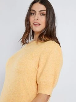 Vestido Tipo Jersey Corto 'Vero Moda Curve' - AMARILLO -Zalaris Tienda vestido tipo jersey corto vero moda curve amarillo amd78 1 frb5