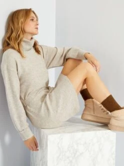 Vestido Tipo Jersey Entallado 'JDY' - Gris Chiné -Zalaris Tienda vestido tipo jersey entallado jdy gris chine zq721 2 frb3