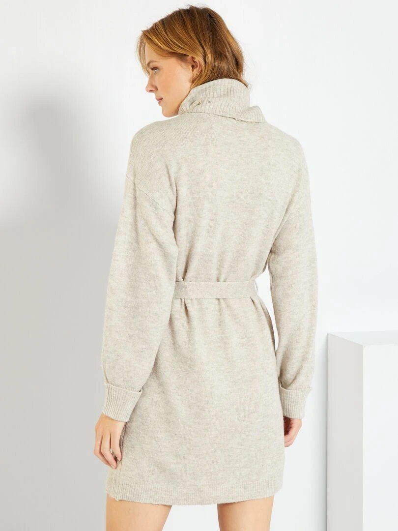 Vestido Tipo Jersey Entallado 'JDY' - Gris Chiné - Imagen 4