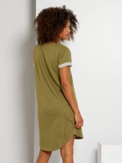 Vestido Tipo Sudadera De Punto 'JDY' - KAKI -Zalaris Tienda vestido tipo sudadera de punto jdy kaki zq404 4 frb4