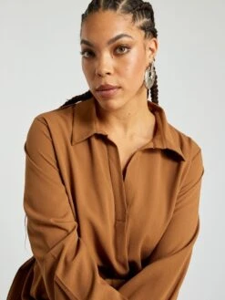 Vestido Vaporoso 'Only' - Camello 11 Vestido Vaporoso 'Only' - Camello -Zalaris Tienda vestido vaporoso only camello zm900 2 frb5