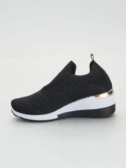 Zapatillas Tipo Calcetines Con Strass - Negro 10 Zapatillas Tipo Calcetines Con Strass - Negro -Zalaris Tienda zapatillas tipo calcetines con strass negro ale90 1 frb4